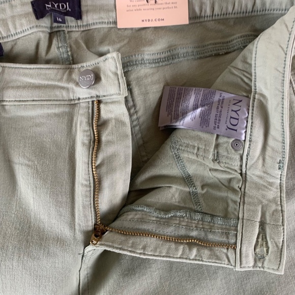NYDJ wide leg size 16 light sage green NWT - Picture 6 of 10